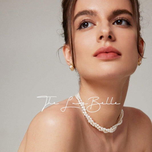 Rice Pearl Necklace Sterling Silver S925 - The Luxe Belle