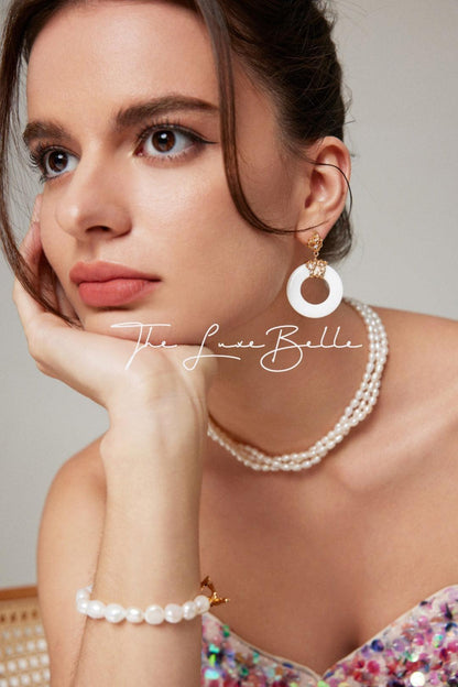 Rice Pearl Necklace Sterling Silver S925 - The Luxe Belle