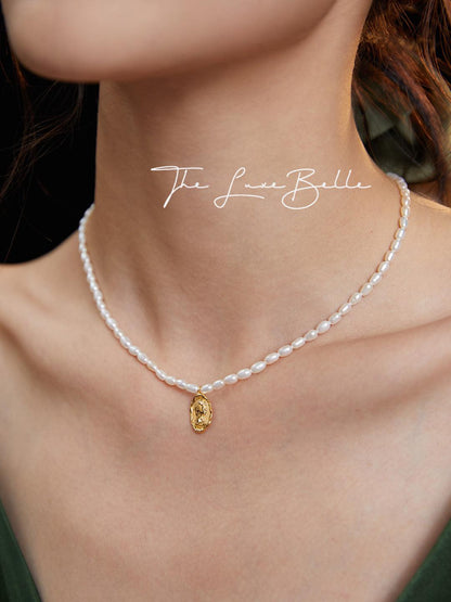 Whispers of the Sea Freshwater Pearls Sterling Silver Necklace - The Luxe Belle