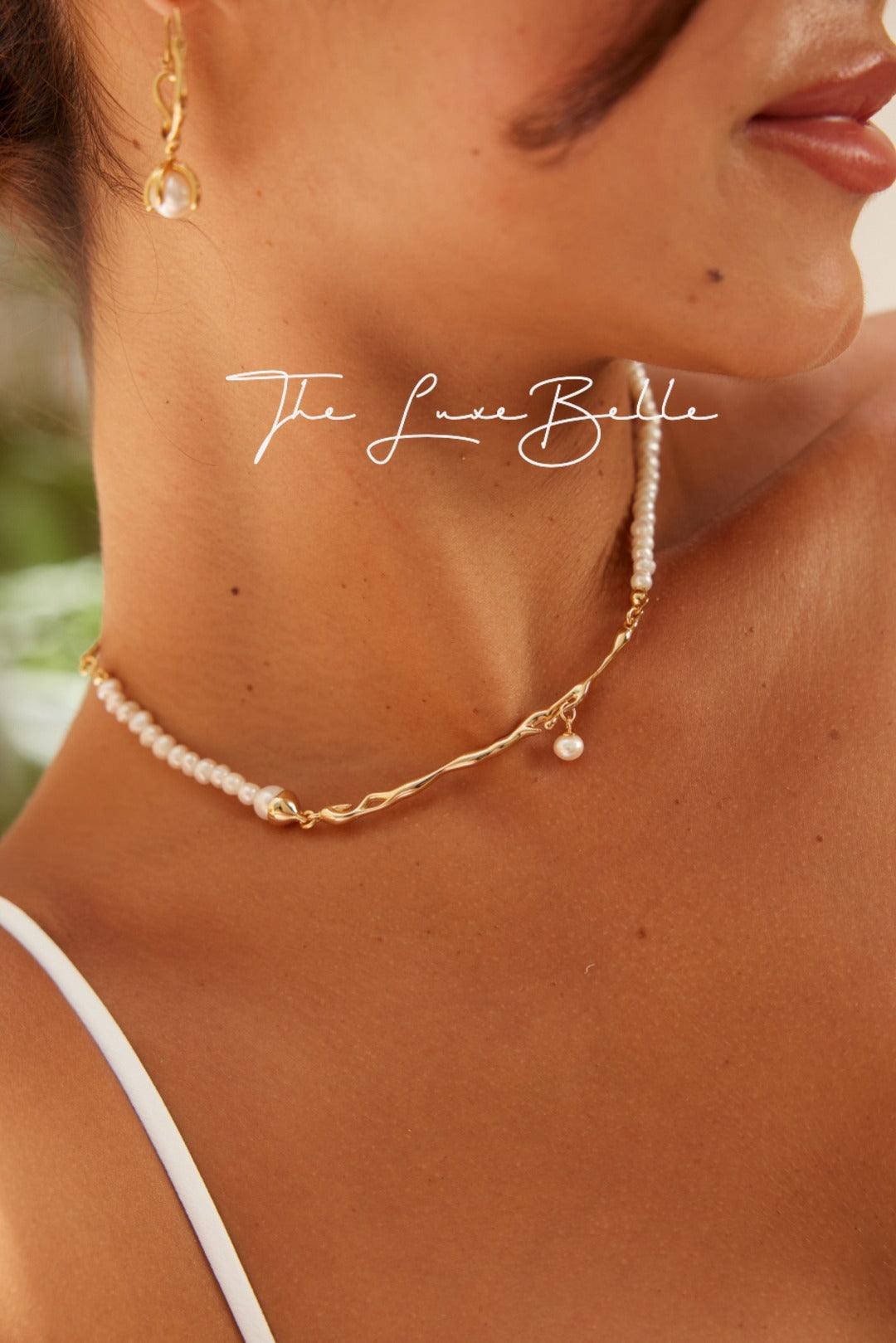 Whispers of the Sea Classic Pendant Freshwater Pearl Necklace S925 - The Luxe Belle