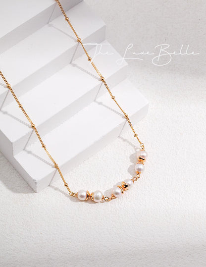 Small Pearls Necklace - The Luxe Belle