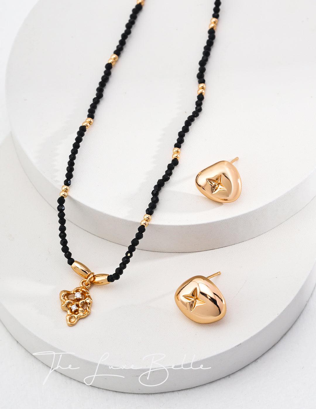 Morion Quartz Energy Protection Necklace - The Luxe Belle