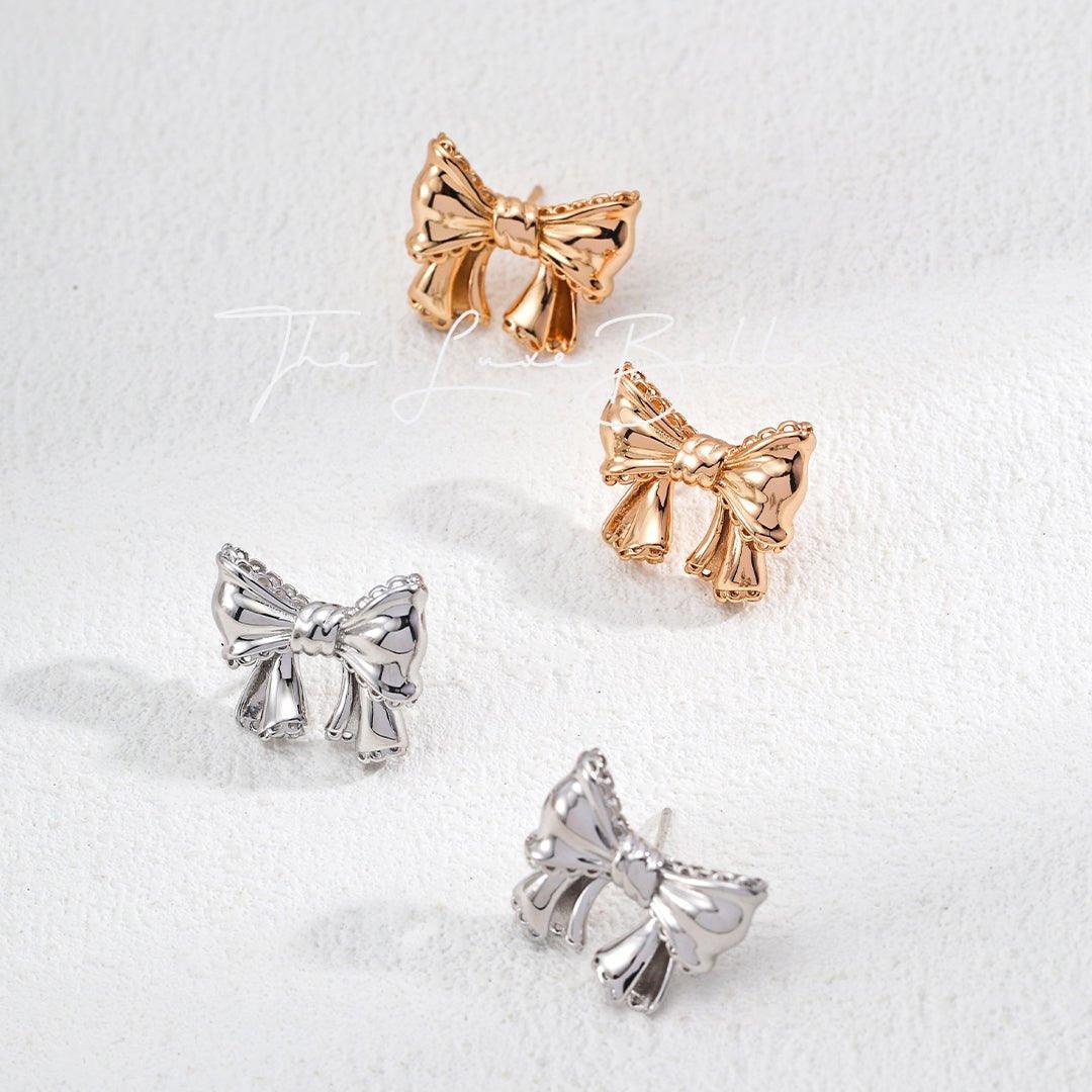 Charming Bow Earrings - The Luxe Belle