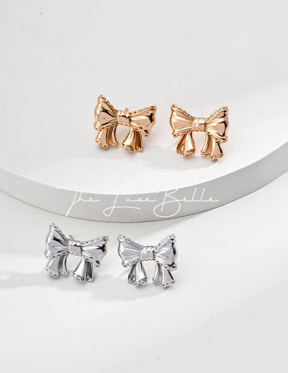 Charming Bow Earrings - The Luxe Belle