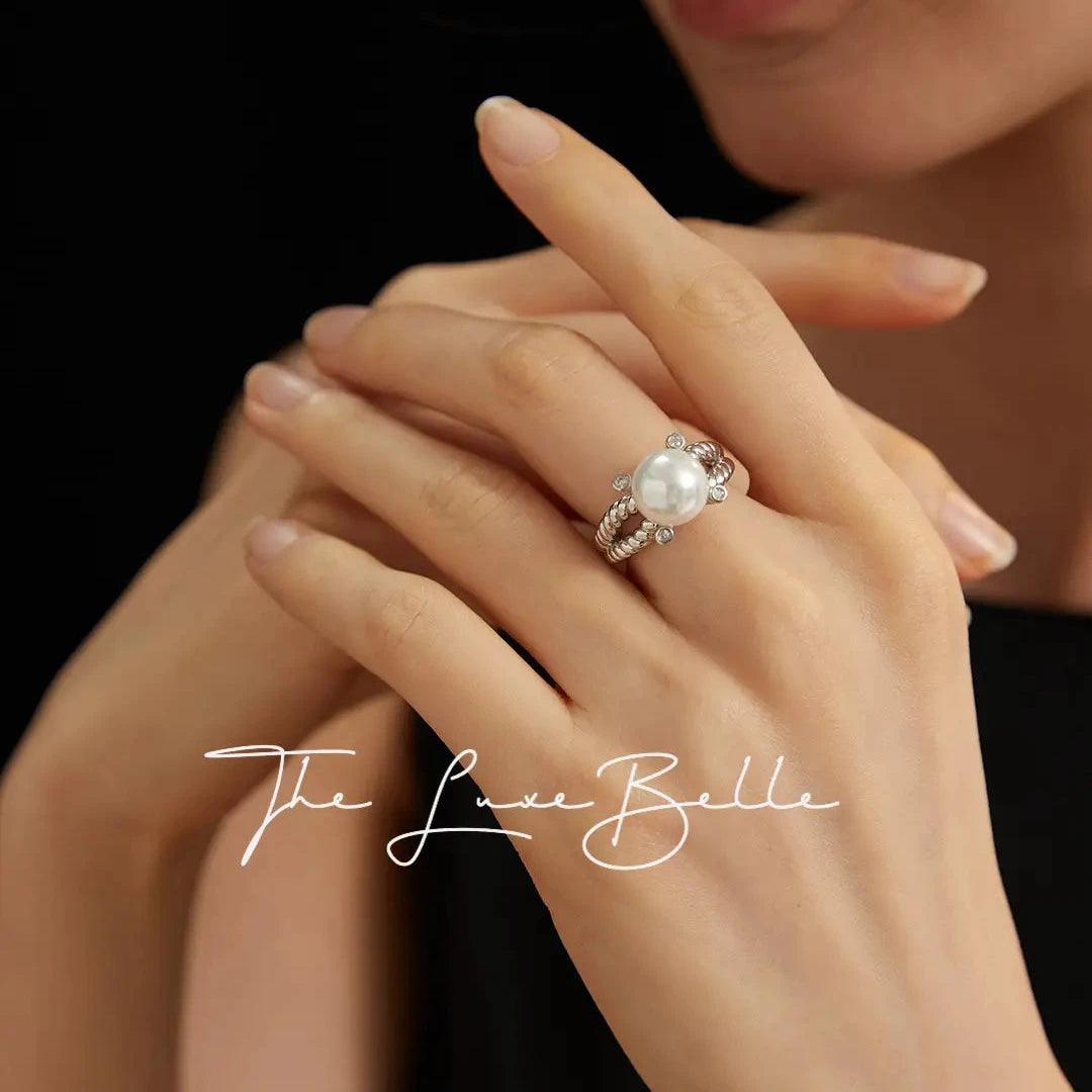 Shell Pearl Ring - The Luxe Belle