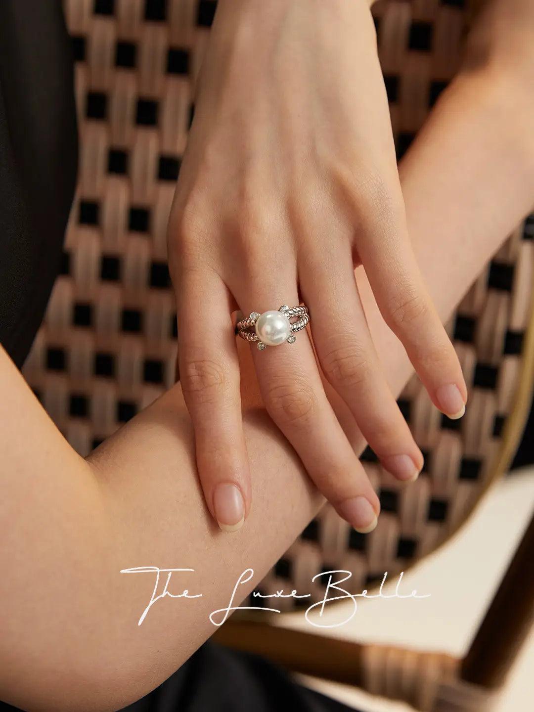 Shell Pearl Ring - The Luxe Belle