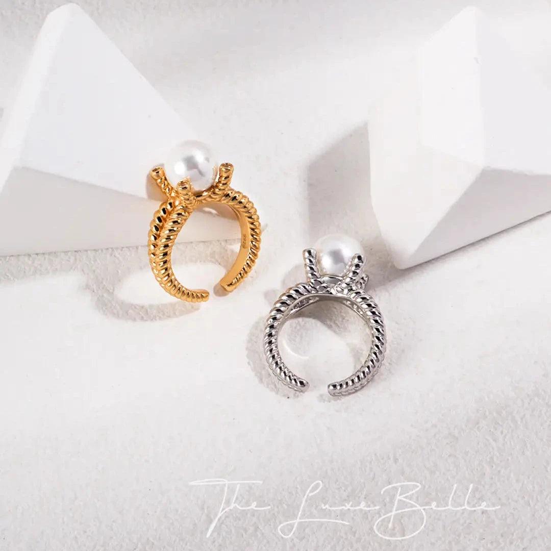 Shell Pearl Ring - The Luxe Belle