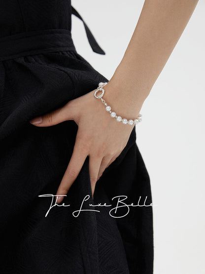 Pearl Elegance Bracelet with Toggle Clasp - The Luxe Belle