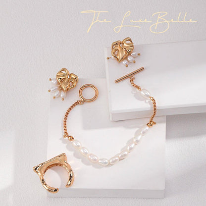 French Style Toggle Clasp Pearl Bracelet - The Luxe Belle