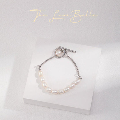 French Style Toggle Clasp Pearl Bracelet - The Luxe Belle