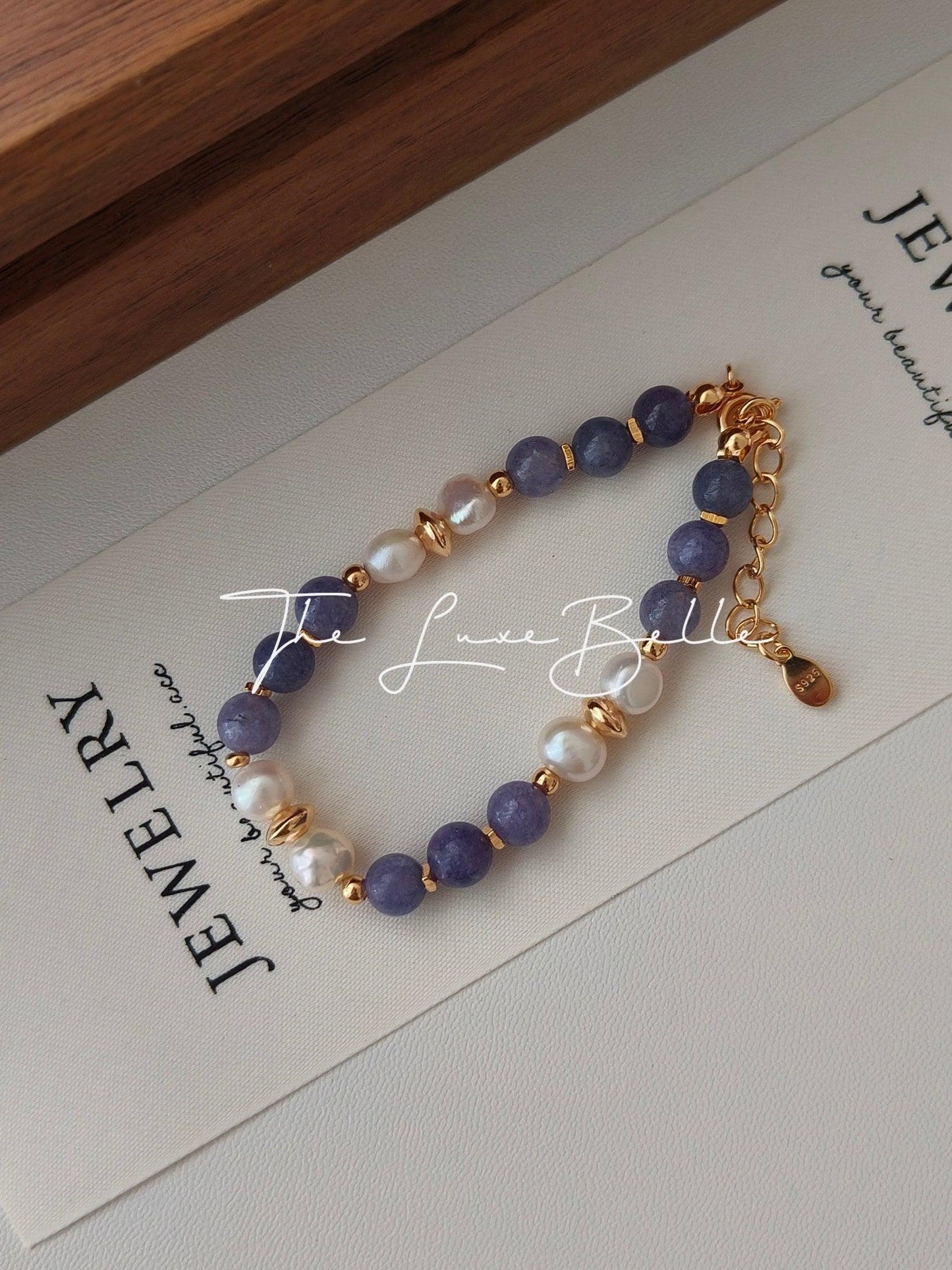 Purple Spodumene Pearl Bracelet - The Luxe Belle