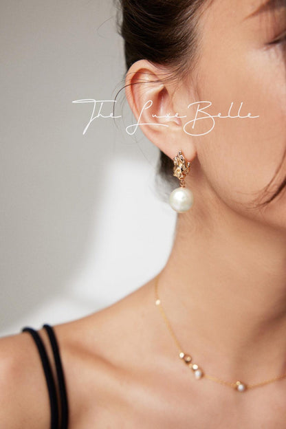 Timeless Baroque Pearl Earrings Sterling Silver - The Luxe Belle