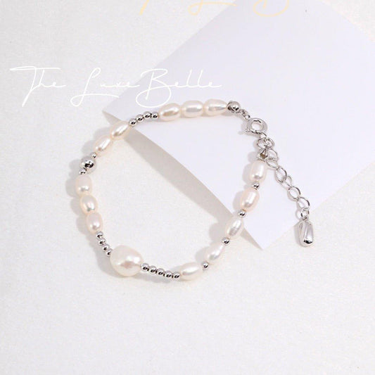 The Classic Pearl Bracelet Sterling Silver - The Luxe Belle