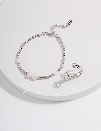 French Collection Sleek Beads Pearls Bracelet - The Luxe Belle